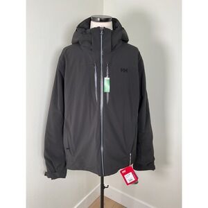 Helly Hansen Lifaloft Jacket Mens 2XL Black Hooded Winter Coat Recco Technology
